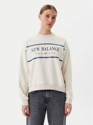 New Balance Bluza Athletics Nautical Lobster WT51923 Beżowy Oversize. Brązowe bluzy bez kaptura damskie New Balance, l, z bawełny. Za 219.99 zł.