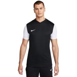 Koszulka męska Nike NK DF Tiempo Prem II JSY SS. Niebieskie t-shirty sportowe męskie Nike, m, z materiału, bez ramiączek, do piłki nożnej, dri-fit (nike). Za 76.99 zł.