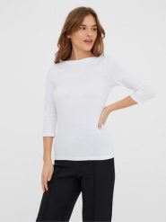 Vero Moda Koszulka "Panda" w kolorze białym rozmiar: XXL. Białe t-shirty damskie Vero Moda, xxl, bez wzorów, z bawełny, bez kołnierzyka. Za 70.24 zł.
