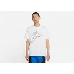 Koszulka sportowa męska Nike Oc 90. Białe t-shirty sportowe męskie Nike, l, bez ramiączek. Za 236.00 zł.