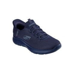 Buty SKECHERS SLIP-INS: SUMMITS Niebieski. Niebieskie buty sportowe na co dzień męskie Skechers, bez zapięcia. Za 590.00 zł.