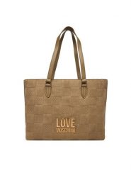 LOVE MOSCHINO Torebka JC4123PP0NKB110A Beżowy. Brązowe torebki klasyczne damskie Love Moschino, bez wzorów, ze skóry, bez dodatków. Za 879.99 zł.