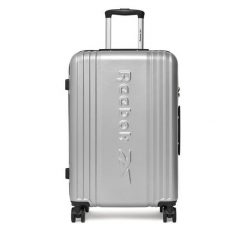 Walizka średnia Reebok. Szare walizki Reebok, bez wzorów, średnie. Za 319.99 zł.