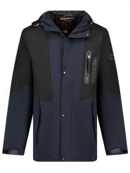 Geographical Norway Kurtka przejściowa "Camp" w kolorze granatowo-czarnym rozmiar: S. Czarne kurtki męskie Geographical Norway, s, bez wzorów, bez kaptura. Za 144.92 zł.
