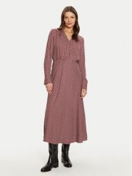 Tatuum Sukienka koszulowa Debera T2422.197B Czerwony Regular Fit. Czerwone sukienki damskie Tatuum, bez wzorów, z wiskozy, bez kołnierzyka, bez ramiączek, koszulowe. Za 239.99 zł.