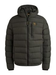 PME Legend Kurtka pikowana w kolorze ciemnozielonym rozmiar: L. Zielone kurtki męskie PME Legend, l, bez wzorów, bez kaptura. Za 393.45 zł.