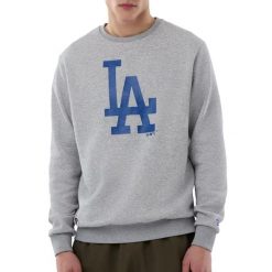 Bluza Dodgers NOS MLB Regular Crew HGRNVY. Szare bluzy bez kaptura męskie New Era, m. Za 256.00 zł.