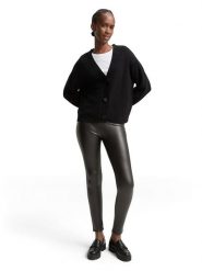 Tom Tailor Legginsy w kolorze czarnym ze skóry syntetycznej rozmiar: S. Czarne legginsy damskie Tom Tailor, s, bez wzorów, ze skóry. Za 65.85 zł.