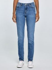 BIG STAR Dżinsy - Slim fit - w kolorze niebieskim rozmiar: W27/L32. Niebieskie jeansy damskie Big Star, z podwyższonym stanem. Za 179.99 zł.