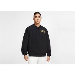 Kurtka uniwersalna męska Nike Nba Los Angeles Lakers Essential Lightweight. Czarne kurtki treningowe męskie Nike, m, bez wzorów, z syntetyku, do biegania. Za 329.00 zł.