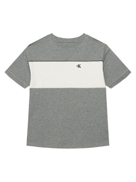 Calvin Klein Jeans T-Shirt LVCKTJA41B Szary Regular Fit. Szare t-shirty chłopięce Calvin Klein Jeans, bez wzorów, z bawełny, bez ramiączek. Za 149.99 zł.
