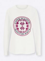 Heine Koszulka w kolorze białym rozmiar: 42. Białe bluzki damskie Heine, bez wzorów, z bawełny, bez kołnierzyka, bez ramiączek. Za 30.95 zł.