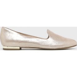 Caprice - Baleriny. Żółte baleriny damskie Caprice, bez wzorów, z materiału, bez obcasa. W wyprzedaży za 149.90 zł.