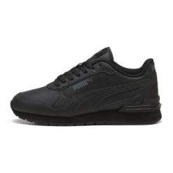 Buty Puma St Runner v4 L 39973601 czarne. Czarne buty sportowe na co dzień damskie bez wzorów, z gumy. Za 314.52 zł.