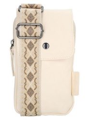 Beagles Torebka "Malaga" w kolorze kremowym na telefon - 11 x 20 x 2 cm rozmiar: onesize. Brązowe torebki klasyczne damskie Beagles, bez wzorów, z materiału, małe, bez dodatków. Za 56.99 zł.