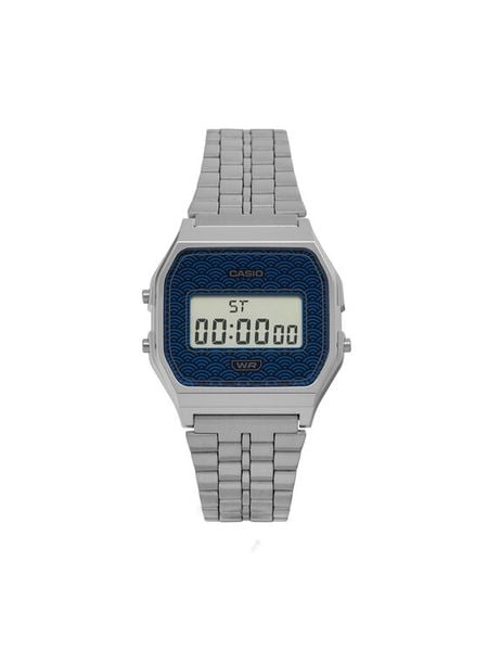 Casio Zegarek Vintage A159WEVJ-2ER Srebrny. Szare, cyfrowe zegarki męskie Casio, srebrne. Za 329.99 zł.