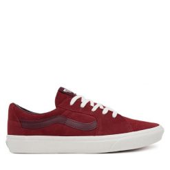 Tenisówki Vans. Czerwone trampki i tenisówki męskie Vans, bez wzorów, bez zapięcia. Za 249.99 zł.