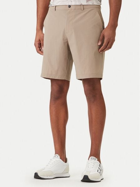 EA7 Emporio Armani Szorty sportowe 7M000194 AF14589 U6167 Beżowy Regular Fit. Brązowe szorty męskie EA7 Emporio Armani, bez wzorów, z syntetyku, sportowe. Za 298.99 zł.