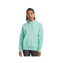 Bluza z Kapturem z Polaru Under Armour Turkusowa. Niebieskie bluzy z kapturem damskie Under Armour, z bawełny. Za 252.75 zł.