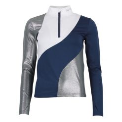Damska koszulka z długim rękawem na zamek Peak Mountain Aramis. Zielone t-shirty damskie Peak Mountain, xl, bez wzorów, z materiału, bez kołnierzyka. Za 147.50 zł.