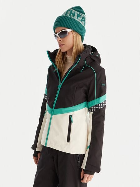 Roxy Kurtka narciarska Peak Chic Softshell Jk ERJTJ03512 Czarny Slim Fit. Czarne kurtki narciarskie i snowboardowe damskie Roxy, s, bez wzorów, z softshellu, bez kaptura. Za 1,469.00 zł.