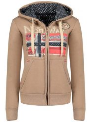 Geographical Norway Bluza "Farlotte" w kolorze beżowym rozmiar: S. Brązowe bluzy z kapturem damskie Geographical Norway, s. Za 140.95 zł.