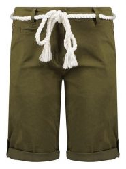 Geographical Norway Szorty "Paola" w kolorze khaki rozmiar: XXL. Brązowe szorty damskie Geographical Norway, z aplikacjami, z tkaniny. Za 52.79 zł.