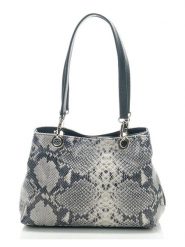 Mila Blu Skórzana torebka "Sorbo" w kolorze szarym - 30 x 27 x 12 cm rozmiar: onesize. Szare torebki klasyczne damskie Mila Blu, bez wzorów, z materiału, bez dodatków. Za 252.12 zł.