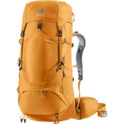 Plecak trekkingowy Deuter Aircontact Lite 40 + 10 - amber/maple. Brązowe plecaki damskie Deuter, bez wzorów. Za 797.99 zł.