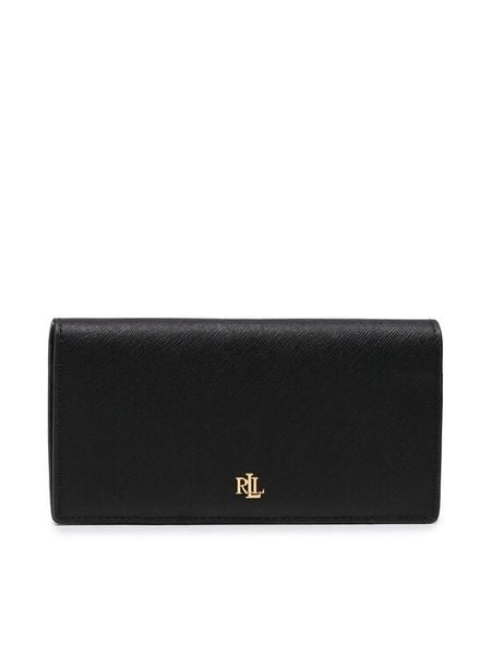 LAUREN RALPH LAUREN Portfel Slim Wallet Wlt Med 432802917009 Czarny. Czarne portfele damskie Lauren Ralph Lauren, bez wzorów, ze skóry. Za 411.99 zł.