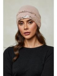 Soft Cashmere Czapka w kolorze jasnoróżowym rozmiar: onesize. Różowe czapki zimowe damskie Soft Cashmere, ze skóry. Za 128.25 zł.