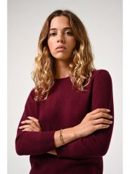 AUTHENTIC CASHMERE Kaszmirowy sweter "Estaris" w kolorze bordowym rozmiar: S. Czerwone swetry klasyczne damskie AUTHENTIC CASHMERE, s, z kaszmiru, bez kołnierzyka. Za 232.78 zł.