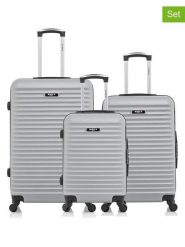 BlueStar 3-częściowy zestaw "Brazilia" w kolorze szarym rozmiar: onesize. Szare walizki Bluestar, bez wzorów, z materiału. Za 565.99 zł.
