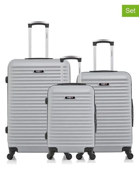 BlueStar 3-częściowy zestaw "Brazilia" w kolorze szarym rozmiar: onesize. Szare walizki Bluestar, bez wzorów, z materiału. Za 565.99 zł.