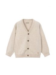 Mayoral Kardigan 3381 Beżowy Regular Fit. Brązowe swetry chłopięce Mayoral, bez wzorów, z bawełny, bez kołnierzyka. Za 109.99 zł.