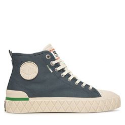 Trapery Palladium. Niebieskie trapery damskie Palladium, bez obcasa. Za 399.99 zł.