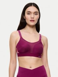 Triumph Biustonosz sportowy Triaction Extreme Lite 10163839 Bordowy. Czerwone biustonosze sportowe damskie Triumph, bez wzorów, z syntetyku. Za 168.00 zł.