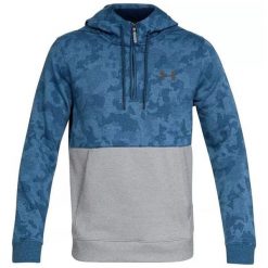 Bluza męska Under Armour Threadborne 1/2 Fitted ZIP 409. Niebieskie bluzy bez kaptura męskie Under Armour, l. Za 269.00 zł.