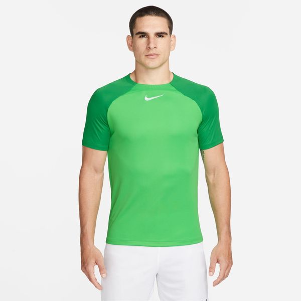 Koszulka piłkarska męska Nike Drifit Adacemy Pro. Białe t-shirty sportowe męskie Nike, m, z dzianiny, bez ramiączek, na fitness i siłownię, dri-fit (nike). Za 150.30 zł.