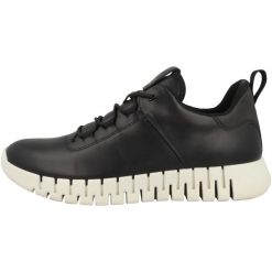 Buty do chodzenia męskie Ecco Sneaker Gruuv Lea. Czarne buty sportowe na co dzień męskie ECCO, z materiału, bez zapięcia, trekkingowe. Za 619.05 zł.