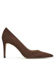 Stuart Weitzman Szpilki Stuart Power 85 SJ948 Brązowy. Brązowe szpilki Stuart Weitzman, bez wzorów, ze skóry, bez obcasa. Za 1,849.00 zł.