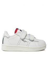 Pepe Jeans Sneakersy Player Basic Bk PBS00002 Biały. Białe buty sportowe chłopięce Pepe Jeans, bez wzorów, z jeansu, bez zapięcia. Za 169.99 zł.