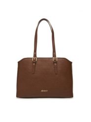 JENNY Torebka C-JEN-L-012-08 Brązowy. Brązowe torebki klasyczne damskie Jenny, bez wzorów, z materiału, bez dodatków. Za 159.99 zł.