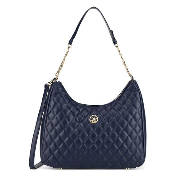 Torebka Beverly Hills Polo Club. Niebieskie torebki klasyczne damskie Beverly Hills Polo Club, bez wzorów, bez dodatków. Za 249.99 zł.