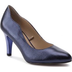 Półbuty CAPRICE - 9-22402-22 Blue Metallic 858. Niebieskie półbuty damskie Caprice, bez wzorów, ze skóry ekologicznej, eleganckie, bez obcasa, na obcasie. W wyprzedaży za 169.00 zł.