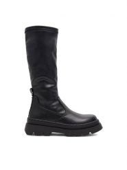 DeeZee Kozaki CS6172-05L Czarny. Czarne kozaki dziewczęce DeeZee, bez wzorów, z tworzywa sztucznego, bez obcasa. Za 149.99 zł.