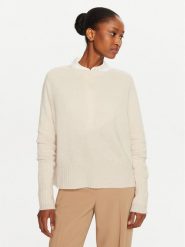Marella Sweter Cine 2423366325 Écru Regular Fit. Swetry klasyczne damskie Marella, xl, z wełny, bez kołnierzyka. Za 379.99 zł.