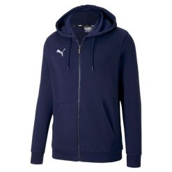 Bluza męska Puma teamGOAL 23 Casuals Hooded Jacket granatowa. Niebieskie bluzy z kapturem męskie Puma, l, z bawełny. Za 187.00 zł.