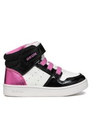 Geox Sneakersy B Eclyper Girl B465MA 0BCKC C0404 M Biały. Białe buty sportowe dziewczęce Geox, bez wzorów, ze skóry, bez zapięcia. Za 129.99 zł.