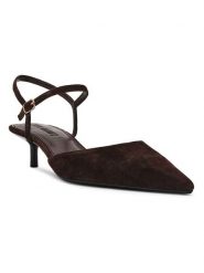 Steve Madden Skórzane czółenka "Adelaide" w kolorze brązowym rozmiar: 39. Brązowe czółenka damskie Steve Madden, bez wzorów, bez obcasa, na szpilce. Za 229.95 zł.